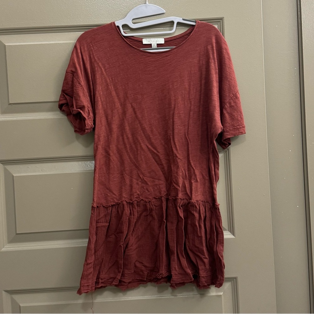 Anthropologie peplum top
